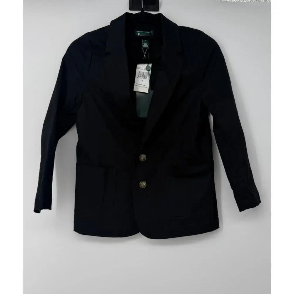 B by Brooks Brothers Two Botton Black Blazer Size 8Y